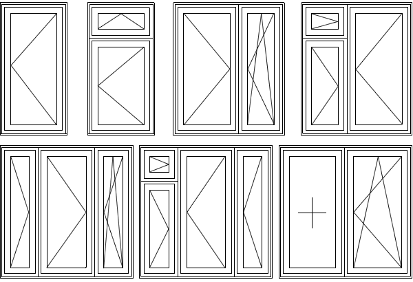 схеми металопластикових вікон